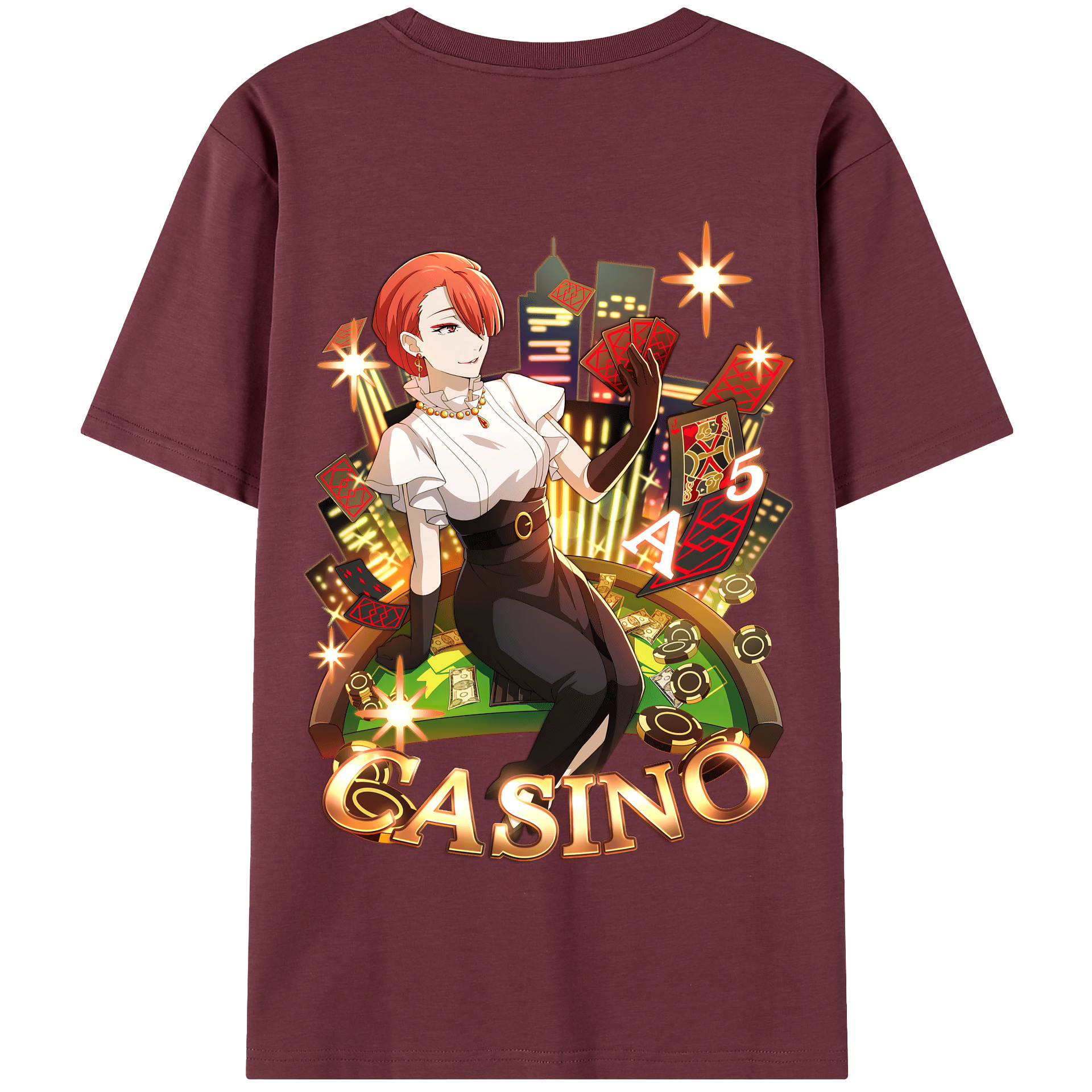 （画像用） 文豪ストレイドッグス Bungo Stray Dogs 綿100％半袖Tシャツ（背面プリント）